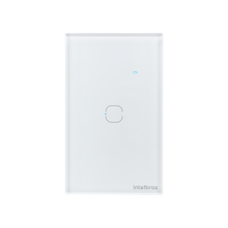 Interruptor Touch Inteligente Zigbee 1 Tecla EZS 1001 Branco Intelbras