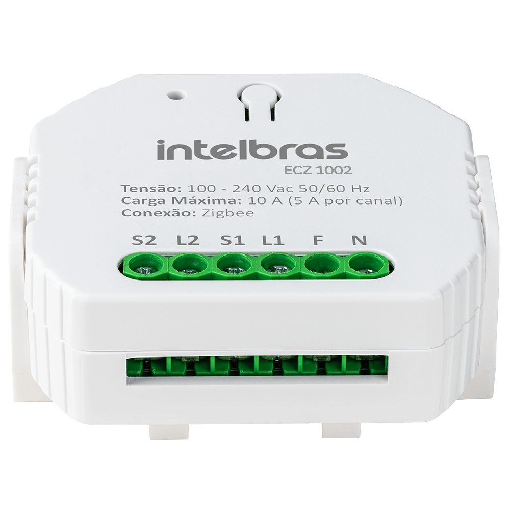 Minicontrolador Zigbee 2 Canais ECZ 1002 Intelbras