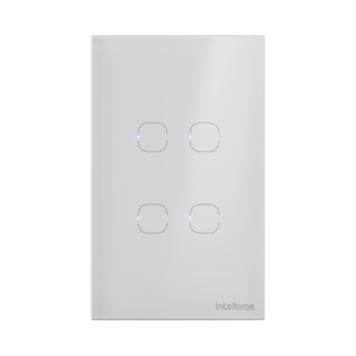 Interruptor Inteligente Touch Zigbee EIZ 1004S Branco Intelbras