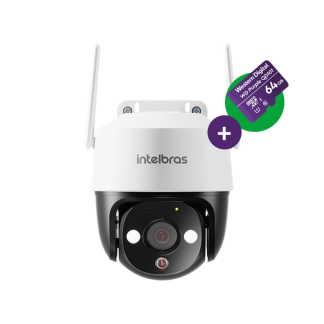 Câmera Inteligente IM7+3MP com MicroSD 64 GB Intelbras