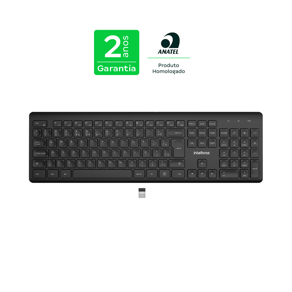 Teclado Sem Fio Intelbras TSI50 Clique Silencioso