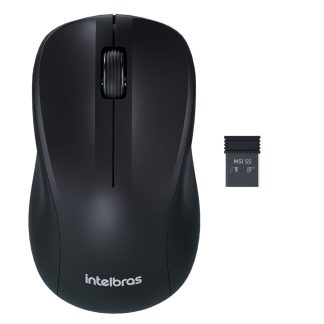 Mouse sem Fio com Click Silencioso MSI 55 Intelbras