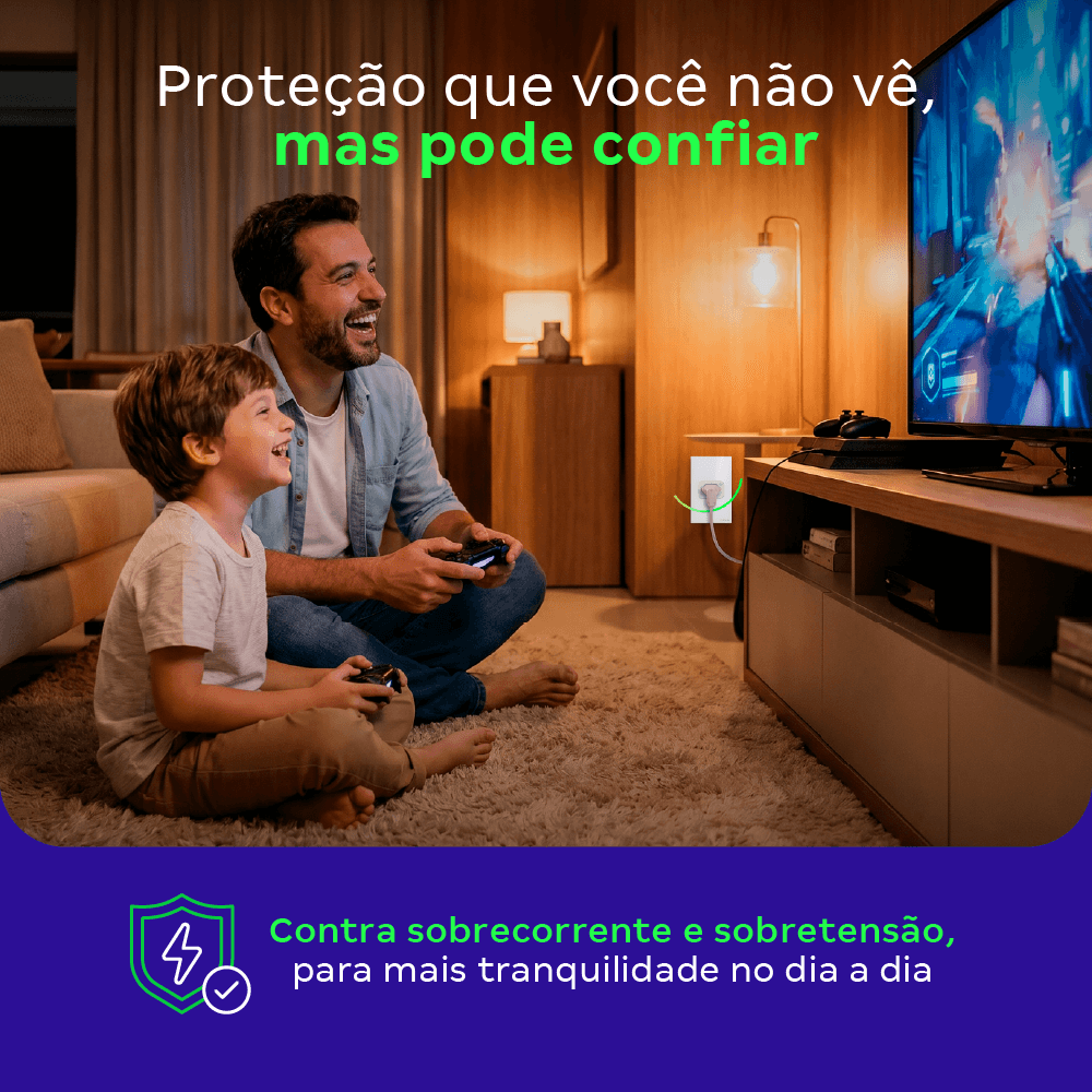 Tomada Inteligente Wifi 1 Tomada 10A E 20A ETW 1001+ Intelbras Preto