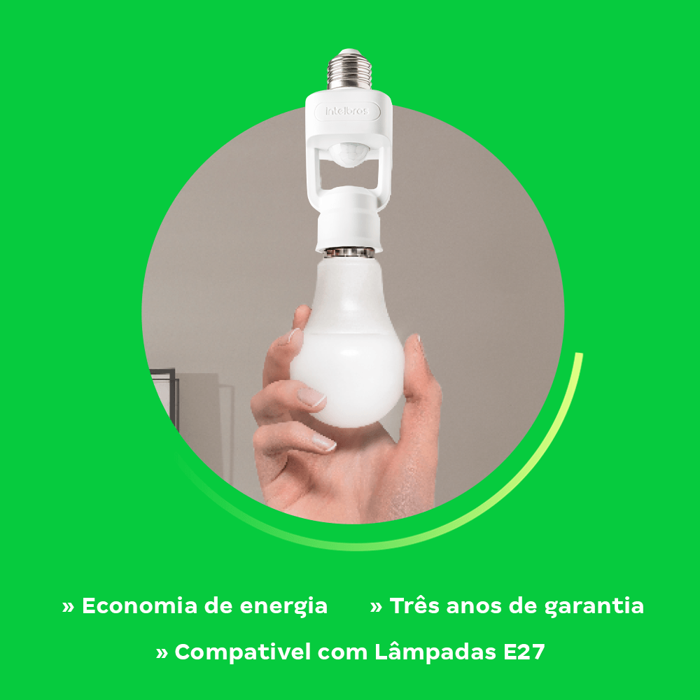 Sensor de Presença para Iluminação Intelbras ESPI 360 S