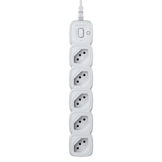 Protetor Eletrônico Intelbras com 5 tomadas EPE 2005 Branco