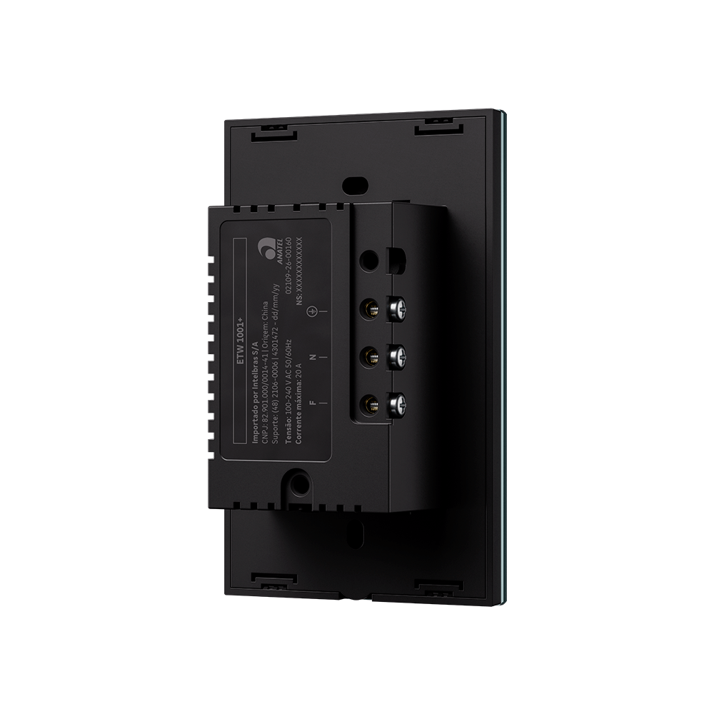 Tomada Inteligente Wifi 1 Tomada 10A E 20A ETW 1001+ Intelbras Preto