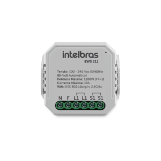 Minicontrolador Smart Wi-Fi para 1 Interruptor EWS 211 Intelbras