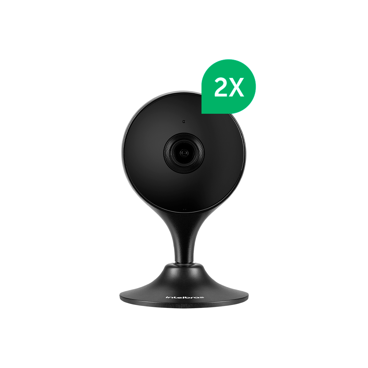 Kit Câmera Inteligente iM3 C Black Intelbras - 2 unidades
