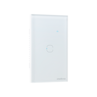 Interruptor Inteligente Touch Zigbee 1 Botão EIZ 1001 Branco Intelbras