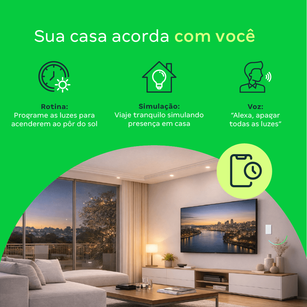 Interruptor inteligente Wi-Fi Touch 4 teclas Preto EIW 1004 Intelbras