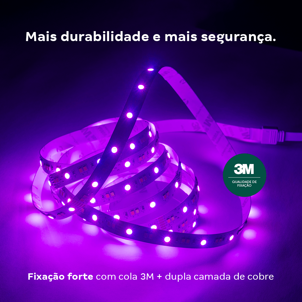 Fita Led Inteligente Wi-Fi RGB 3metros EFLS 6030 Intelbras