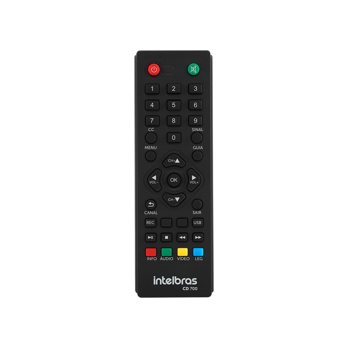 Conversor Digital de TV Intelbras com Gravador CD 700