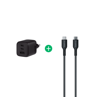 Kit Carregador Power com Cabo USB-C 2,0m Turbo
