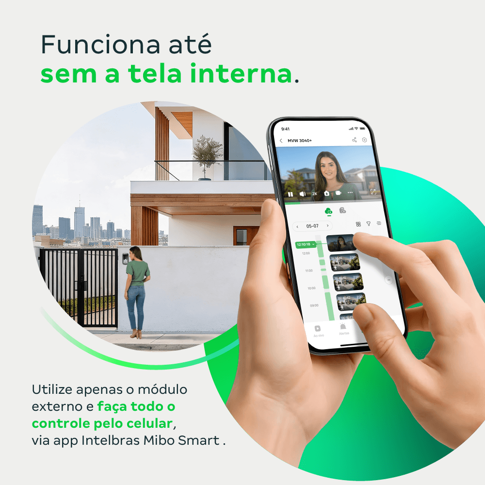 Videoporteiro Inteligente MVW 3040+ Intelbras