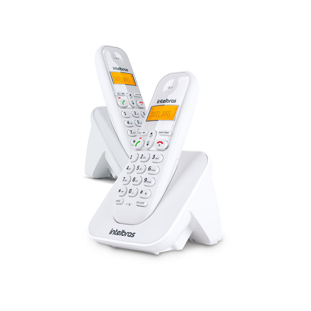 Combo Telefone sem fio + Ramal Intelbras TS 3112 Branco