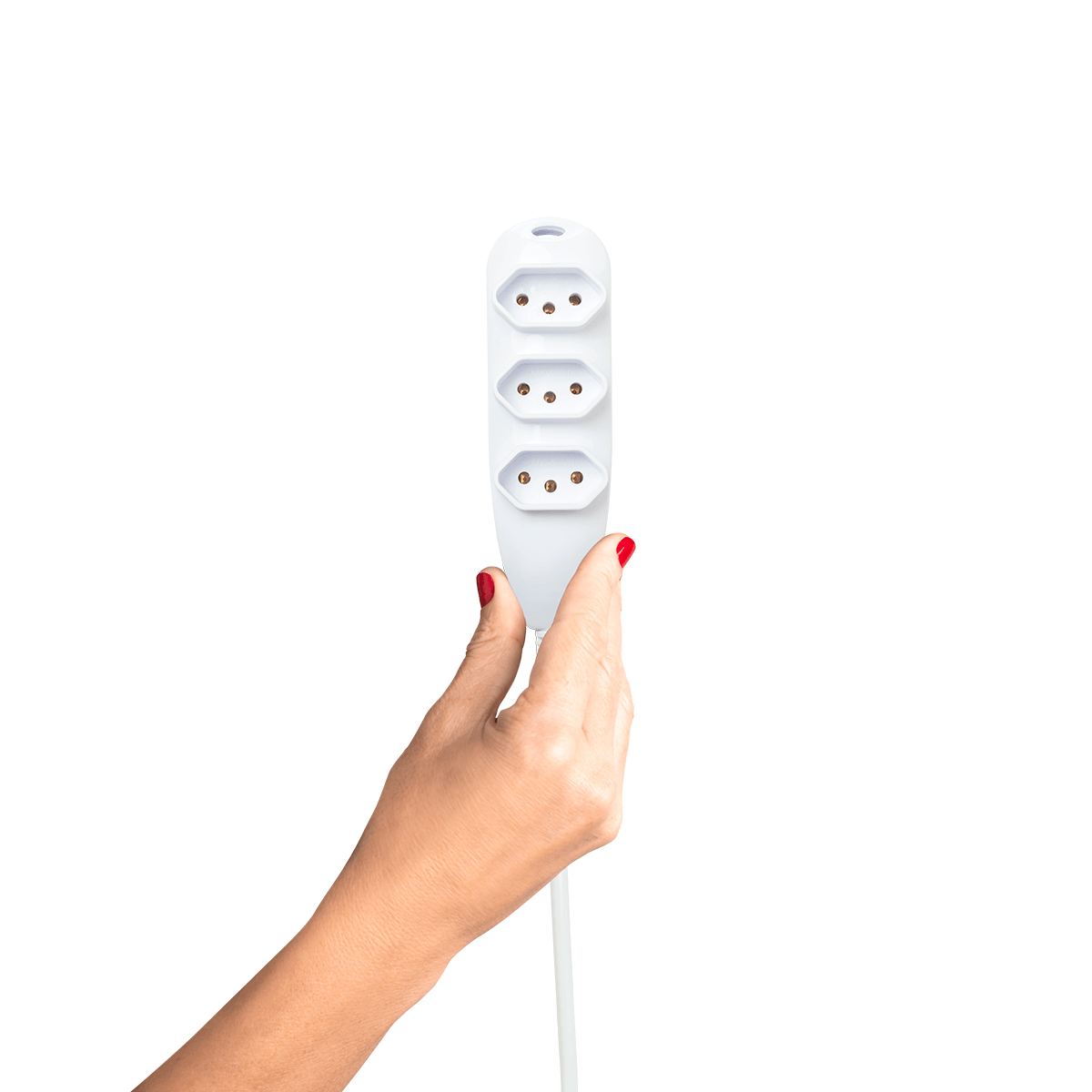 Extensão Elétrica 3 Tomadas 3 Pinos 10a 3m Intelbras Ext 3003 Branca
