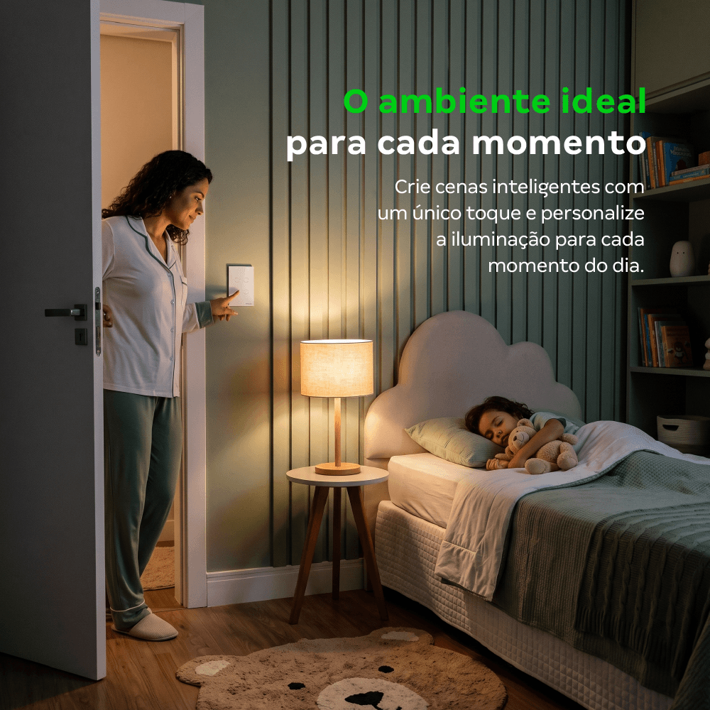 Interruptor Inteligente Touch Zigbee EIZ 1004S Branco Intelbras