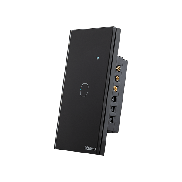Interruptor Inteligente Zigbee Touch 1 Botão EIZ 1001 Preto Intelbras