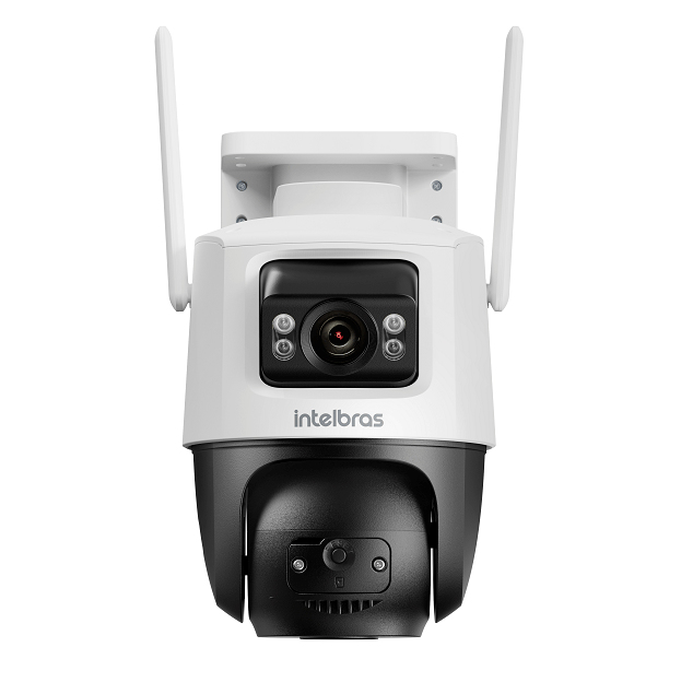 Câmera Externa iM9+ com Duas Lentes Visão Noturna e MicroSD 64GB Intelbras