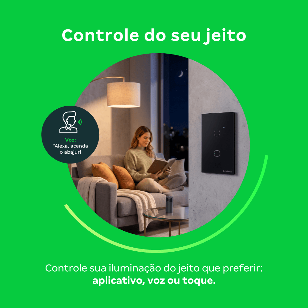 Interruptor Inteligente Zigbee Touch 3 Botões EIZ 1003 Branco Intelbras