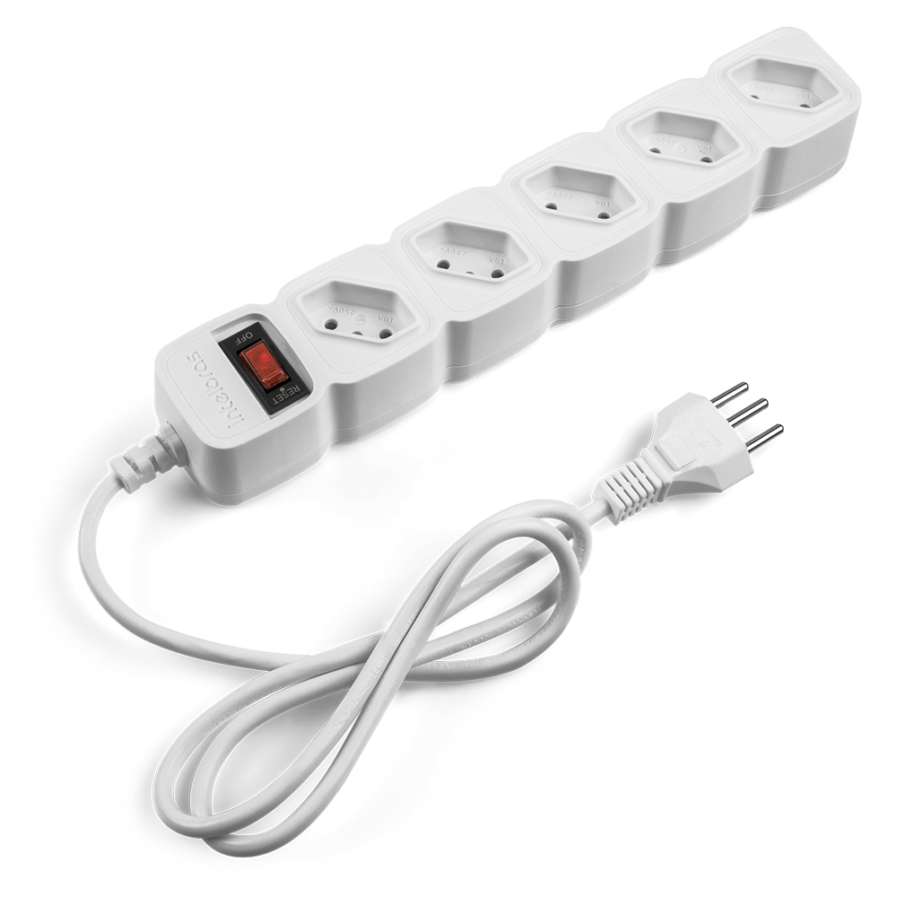 Protetor Eletrônico Intelbras com 5 Tomadas EPE 205 Branco
