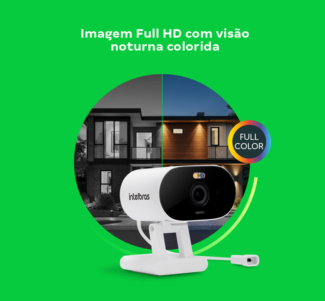 Kit Câmera Inteligente Full Color Intelbras IME 500 - 4 Unidades