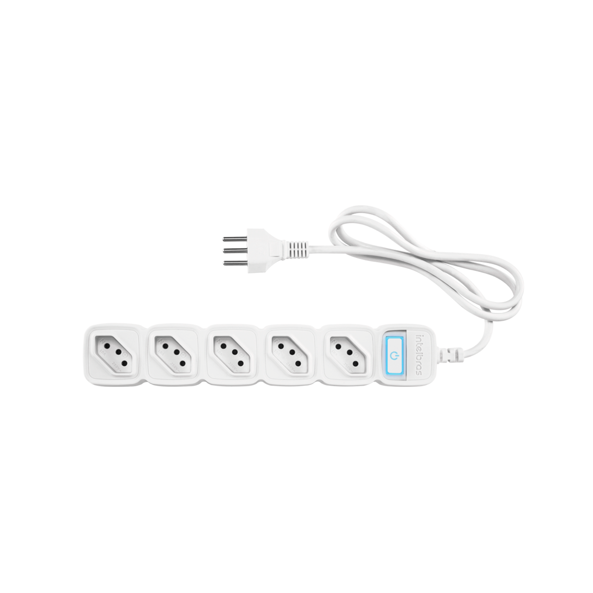 Protetor Eletrônico Inteligente com 5 Tomadas EWS 305 Branco Intelbras