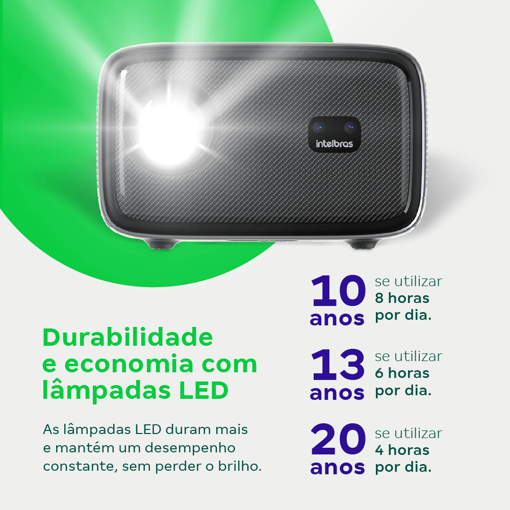 Projetor Intelbras PFL7560 Full HD 8000 Lúmens Preto