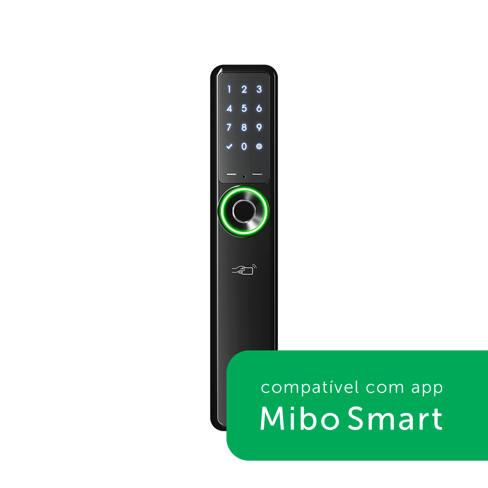 Fechadura Inteligente sem Maçaneta MFR 7001 de Embutir Intelbras