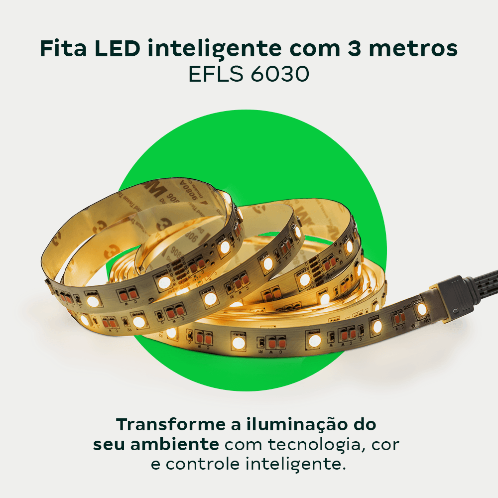 Fita Led Inteligente Wi-Fi RGB 3metros EFLS 6030 Intelbras