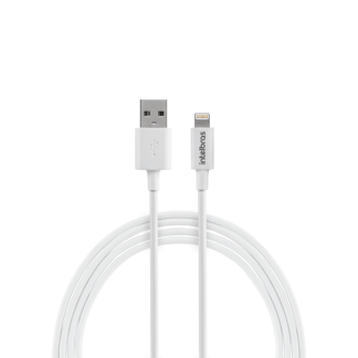 Cabo USB-A para Lightning de 1,2m em PVC Branco EUAL 12PB Intelbras