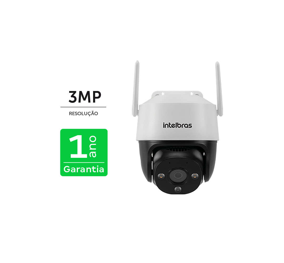 Câmera Inteligente WI-FI IM7+3MP Branca Intelbras