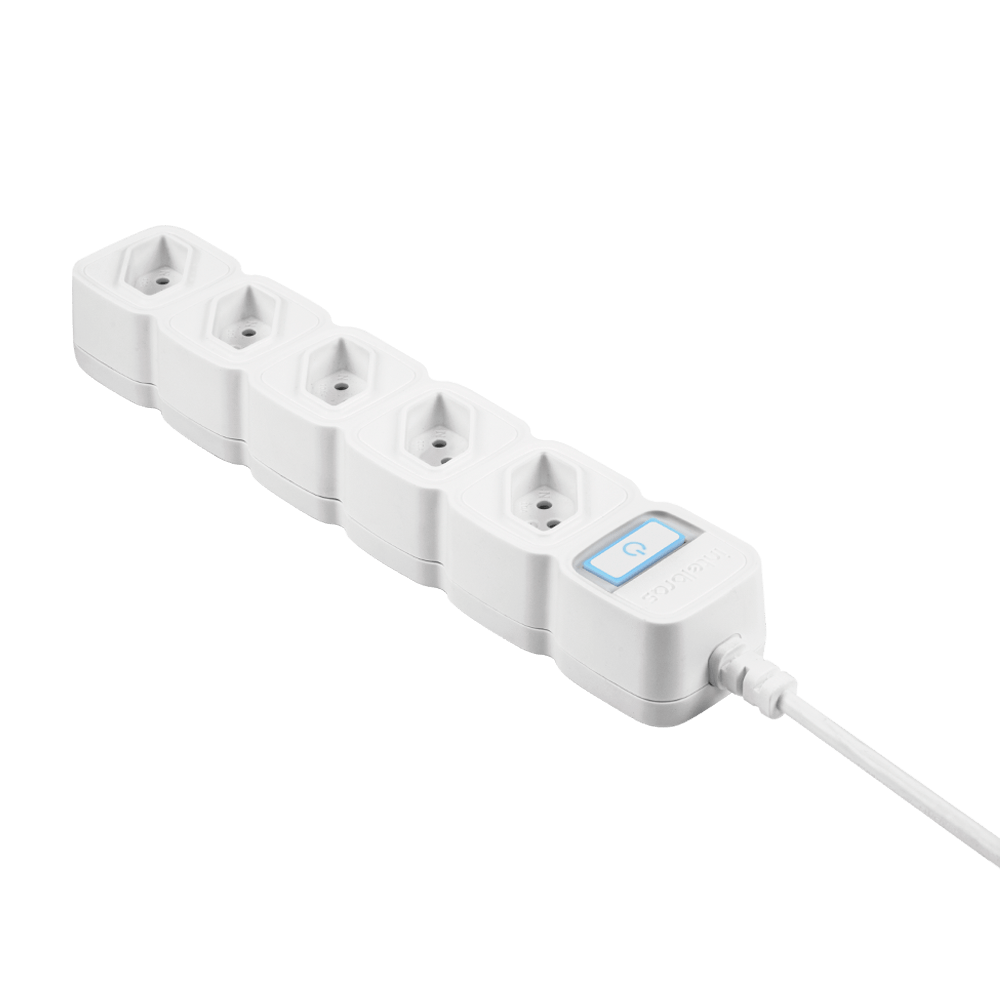 Protetor Eletrônico Inteligente com 5 Tomadas EWS 305 Branco Intelbras