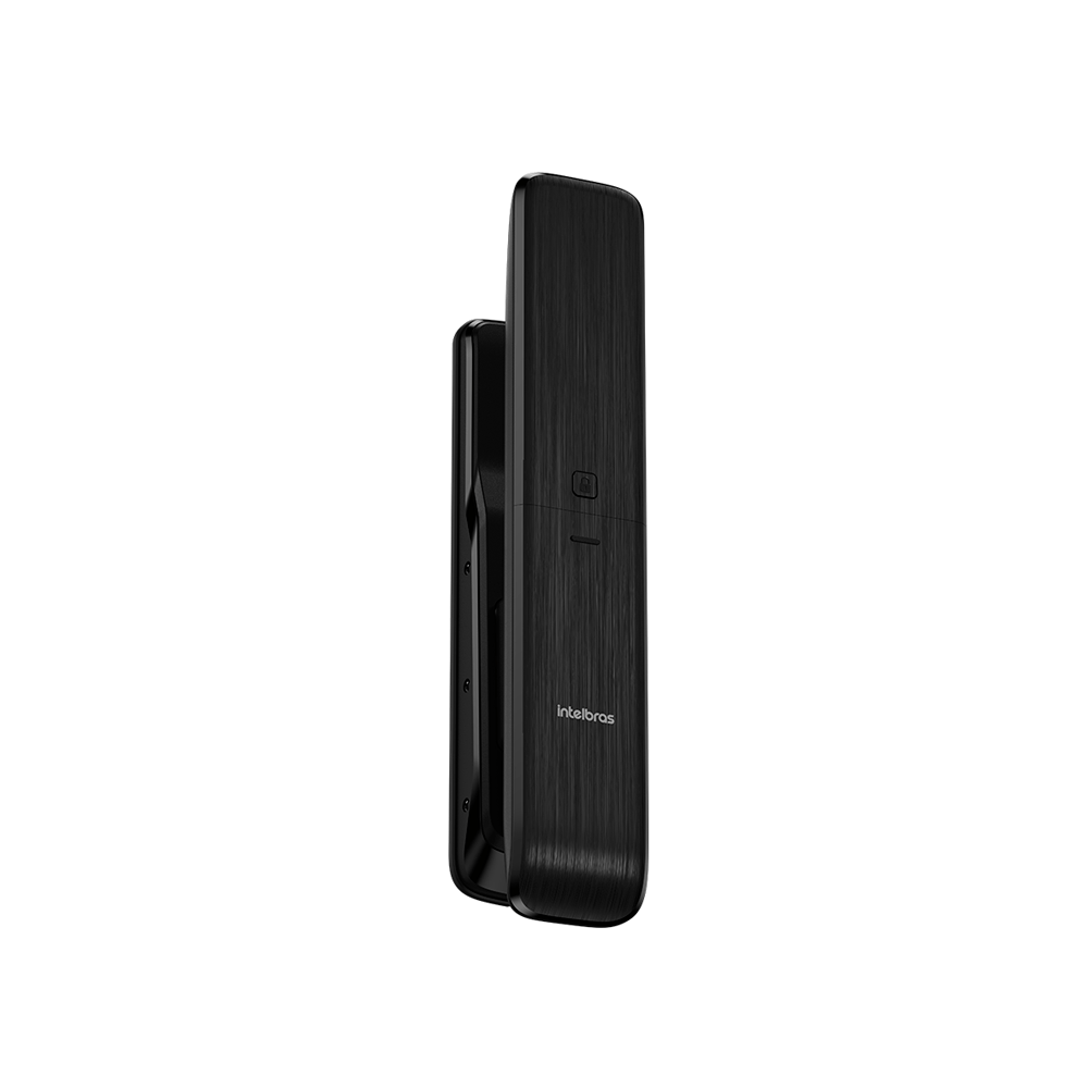 Fechadura Inteligente Push & Pull de Embutir MFR 6300 Preta Intelbras