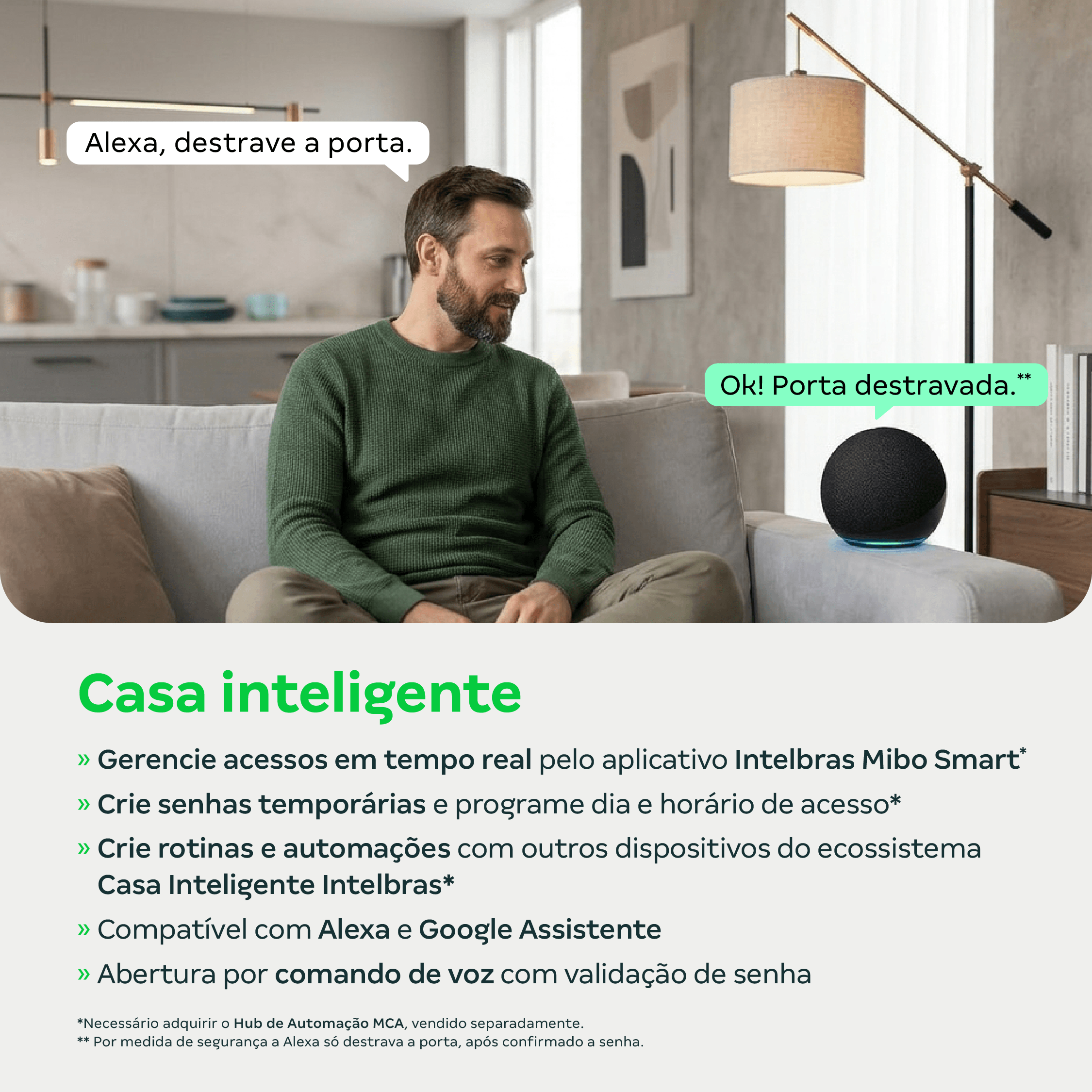 Fechadura Inteligente de Embutir sem Maçaneta MFD 7001 D Intelbras
