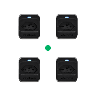Kit Dispositivo de Proteção Elétrica EPS 301 Preto - 4 peças