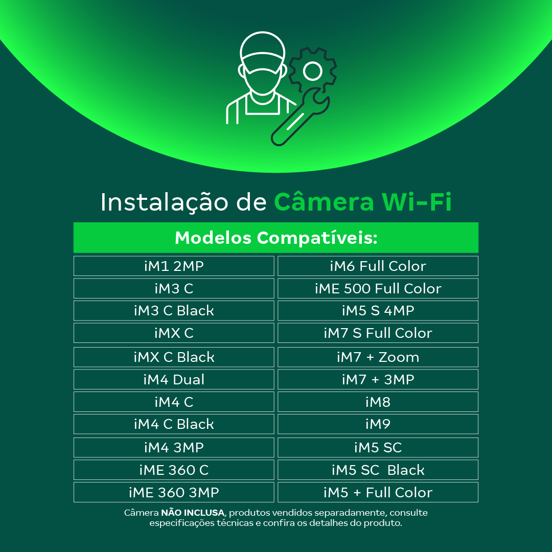 Serviço de Instalação de Câmera Wi-Fi