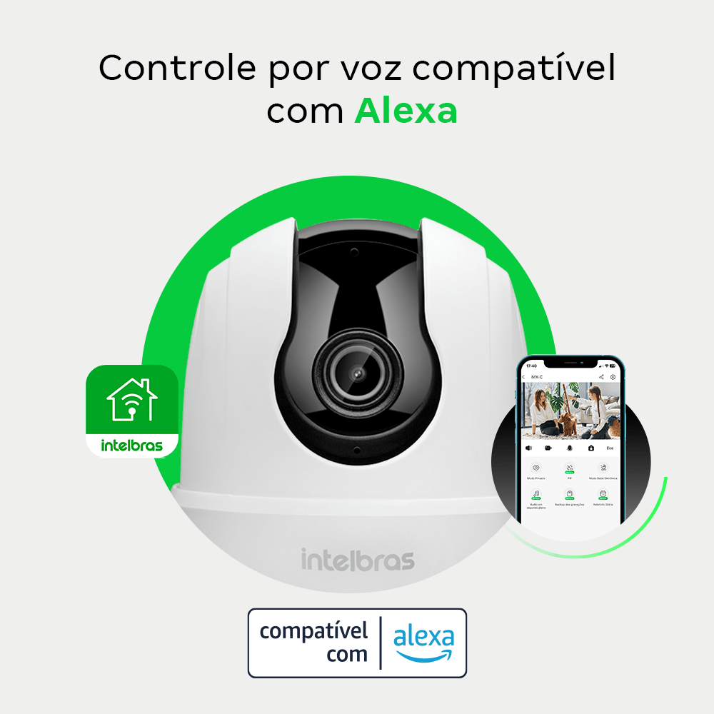 Câmera Inteligente Full HD iME 360 C Branca Intelbras