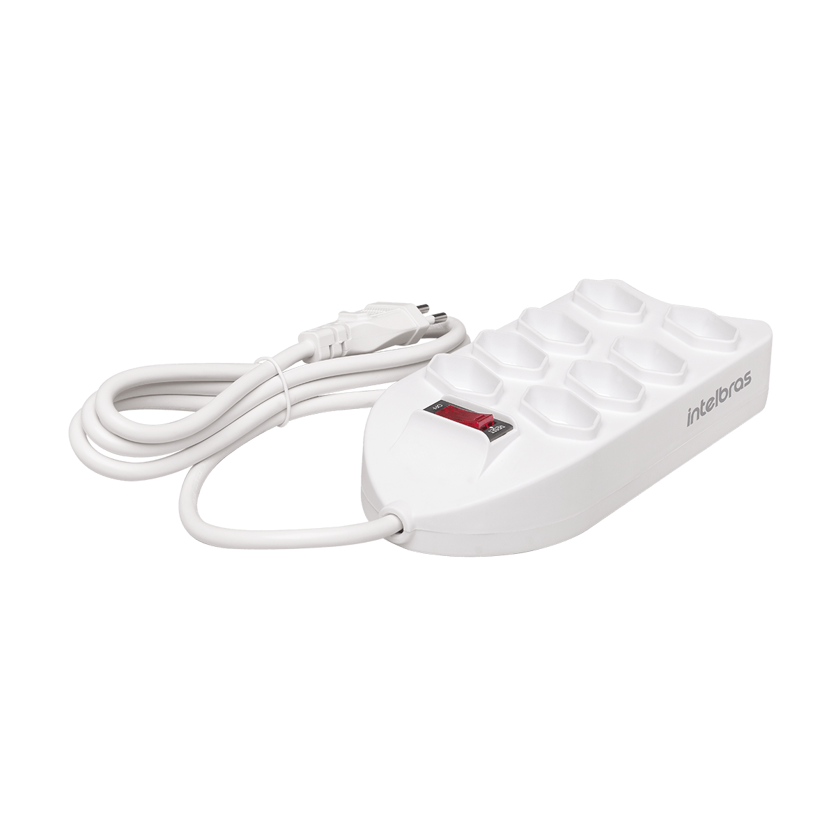 Protetor Eletrônico Intelbras com 8 tomadas EPE 1008+ Branco