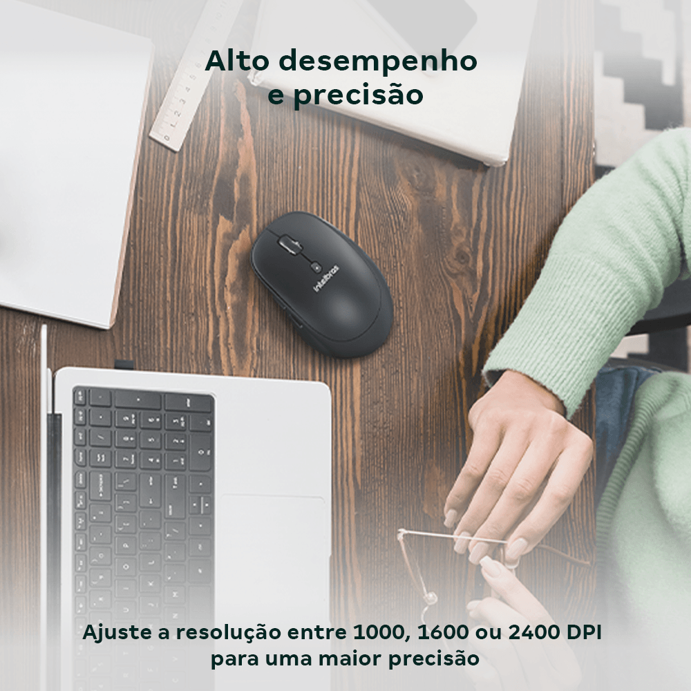 Mouse sem Fio MSI200 Sem Fio Intelbras