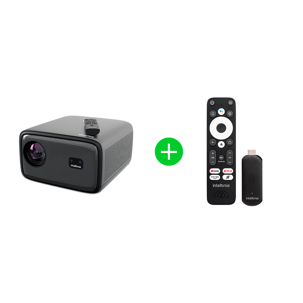 Kit Projetor Full HD PFL 7560 com Smart Stick Full HD Intelbras