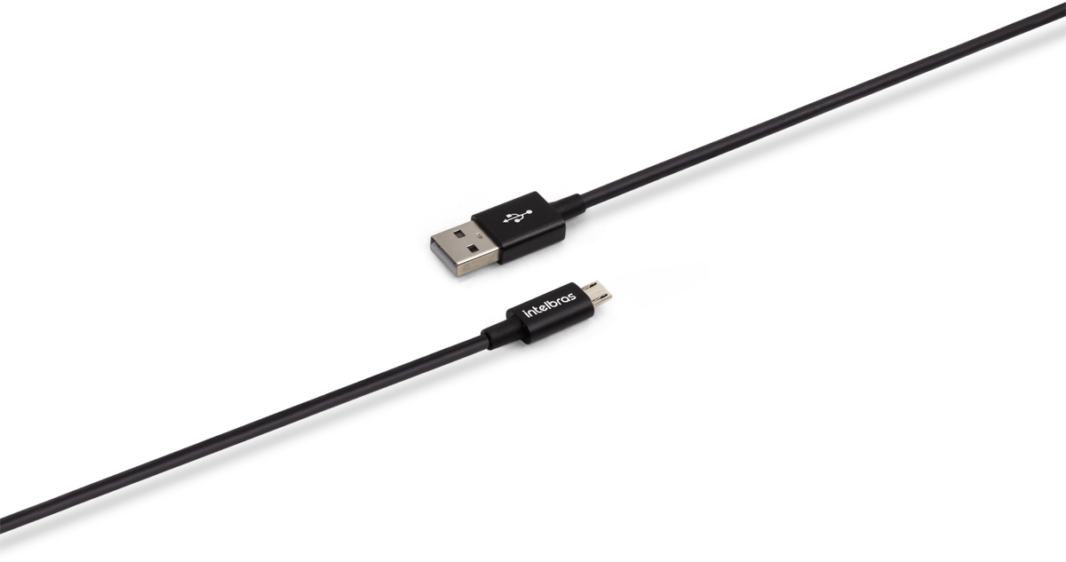 Cabo USB 1,2m PVC Preto Intelbras EUAB 12PP