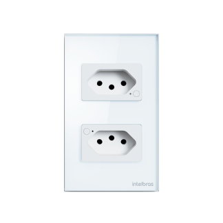 Tomada Dupla Inteligente Wi-Fi ETS 1002 Branco Intelbras