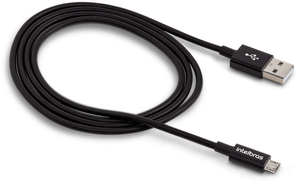 Cabo USB 1,2m PVC Preto Intelbras EUAB 12PP