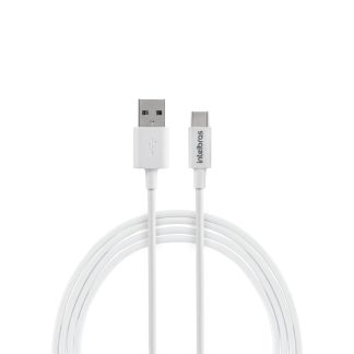 Cabo USB-A para USB-C de 1,2m em PVC Branco EUAC 12PB Intelbras