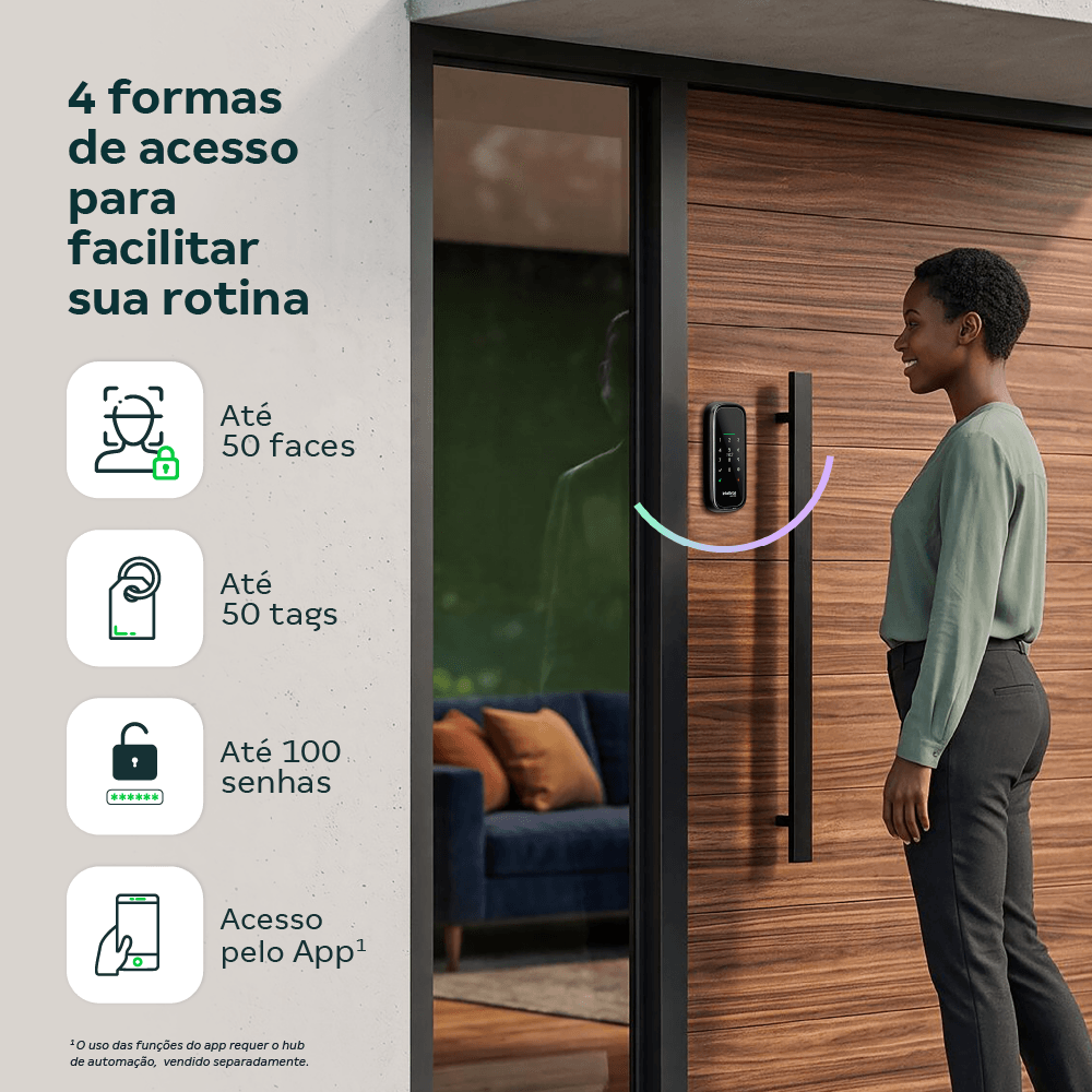 Fechadura Inteligente MFR 2030 Intelbras com Reconhecimento Facial