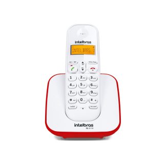 Telefone sem Fio Digital TS 3110 Branco com Vermelho Intelbras