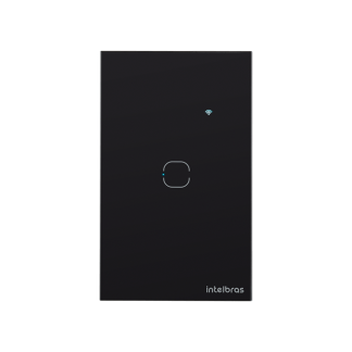 Interruptor Inteligente Touch Smart ZigBee 1 tecla Preto EZS 1001 Intelbras