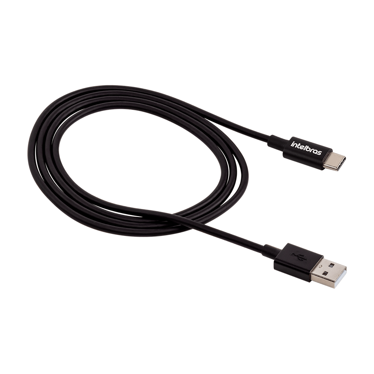 Cabo USB-C 1,2m PVC Preto Intelbras EUAC 12PP