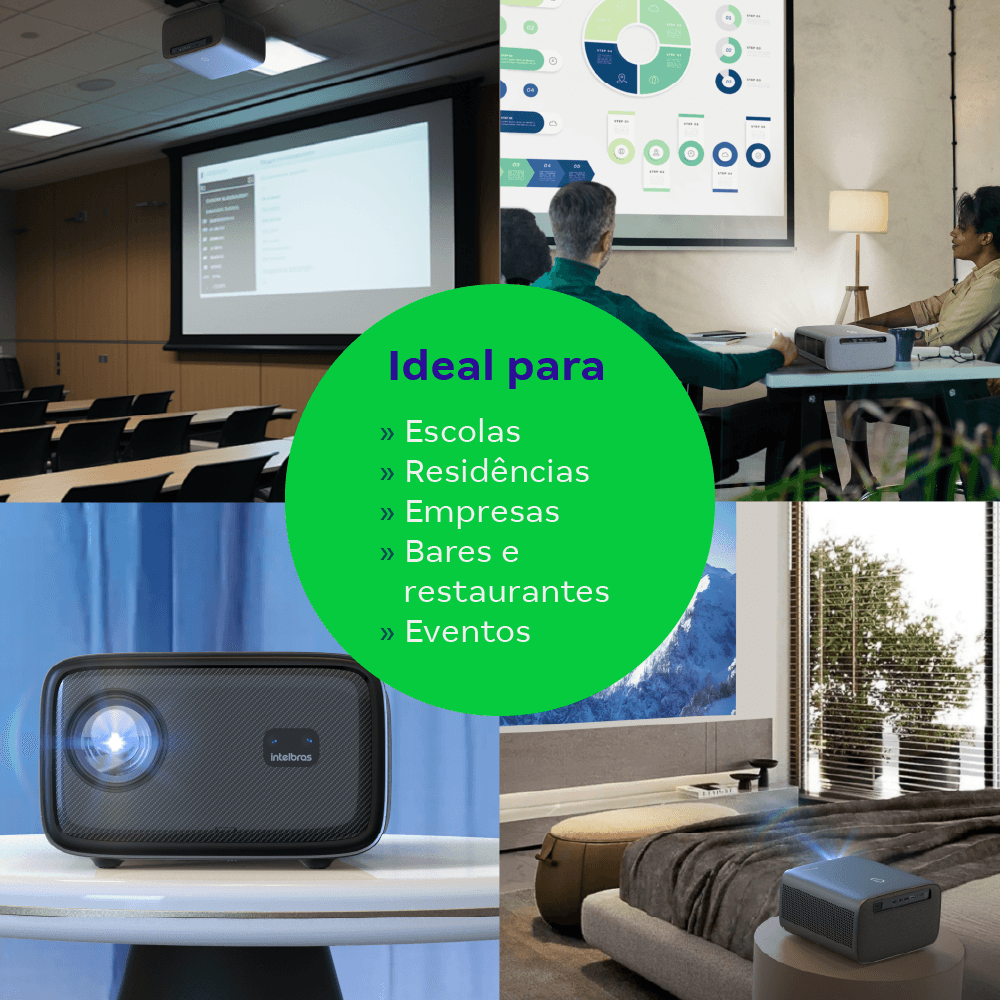 Projetor Intelbras PFL7560 Full HD 8000 Lúmens Preto